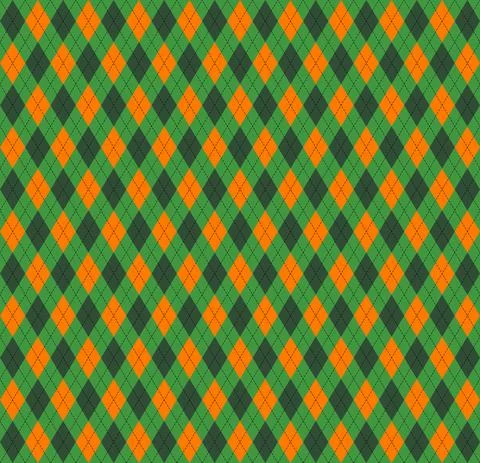 St. Patricks day Argyle. Pattern Scottish cage イラスト素材