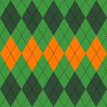 St. Patricks day Argyle. Pattern Scottish cage 스톡 일러스트