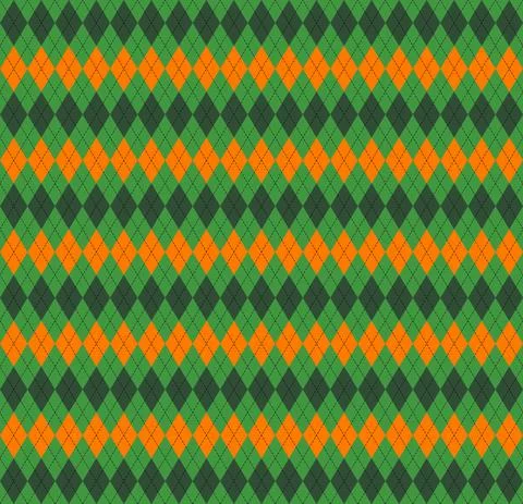 St. Patricks day Argyle. Pattern Scottish cage イラスト素材