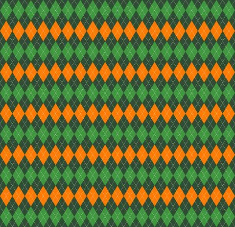 St. Patricks day Argyle. Pattern Scottish cage イラスト素材