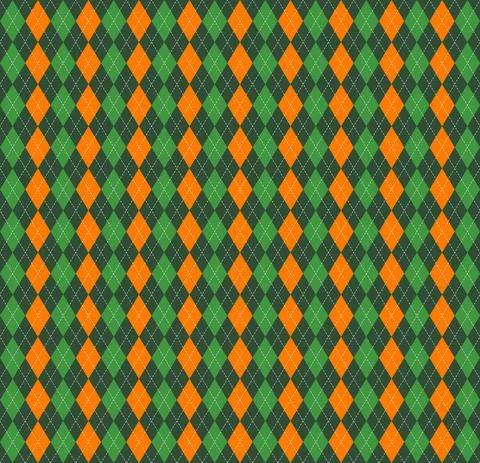 St. Patricks day Argyle. Pattern Scottish cage イラスト素材