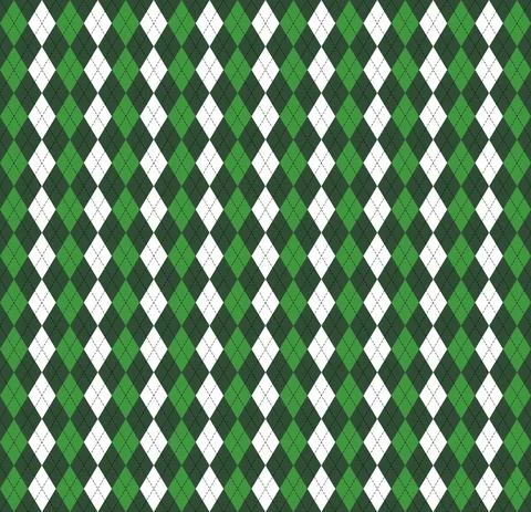 St. Patricks day Argyle. Pattern Scottish cage イラスト素材