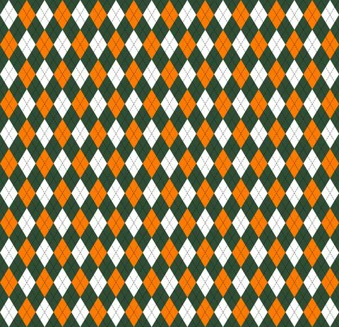 St. Patricks day Argyle. Pattern Scottish cage イラスト素材