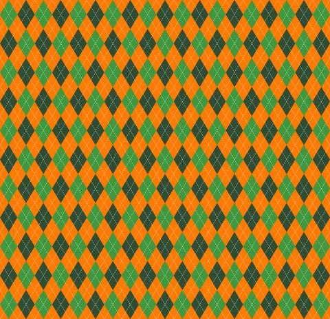St. Patricks day Argyle. Pattern Scottish cage イラスト素材