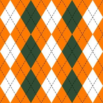 St. Patricks day Argyle. Pattern Scottish cage イラスト素材