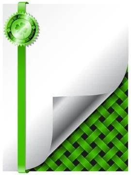 St patricks day background design with green badge Stock-Illustration