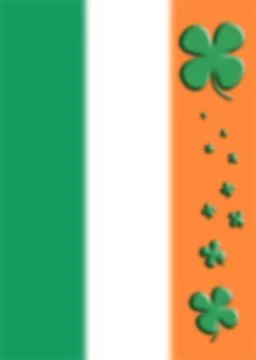 St Patrick's Day Background In Flag Colors 3D illustration Stock Photos