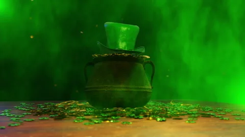 St Patricks Day Background Video stock 235423122