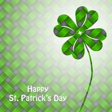 St patrick's day background with green elements Stock Illustration