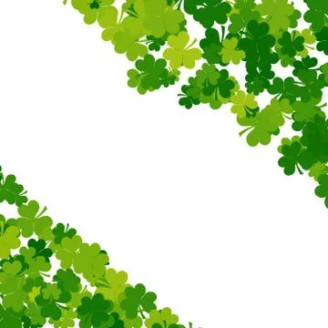 St. Patrick's day background in green colors with place for text Stock Illustration
