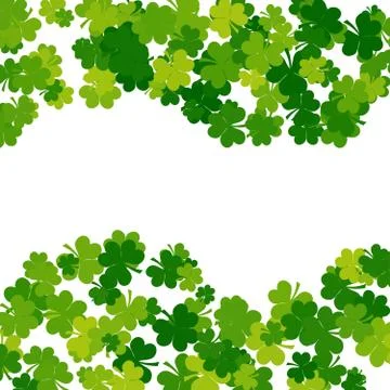 St. Patrick's day background in green colors with place for text Stock Illustration