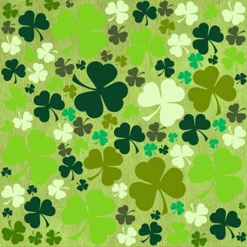 St. Patrick's day background in green colors Stock Illustration