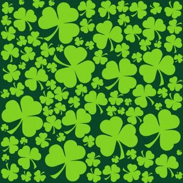 St. Patrick's day background in green colors Stock Illustration