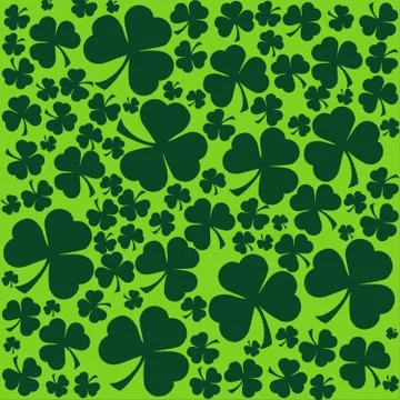 St. Patrick's day background in green colors Stock Illustration