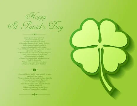 St patricks day background Stock Illustration