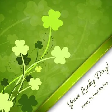St. patricks day background Illustrazione stock