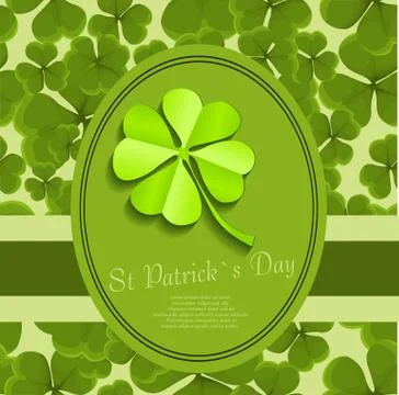 St patrick's day background 스톡 일러스트