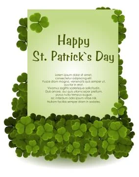 St patricks day background Stock Illustration