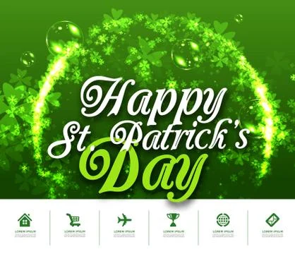 St Patricks day background Stock Illustration