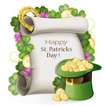 St. patrick's day background Stock Illustration