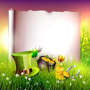 St. Patrick's Day background Illustrazione stock