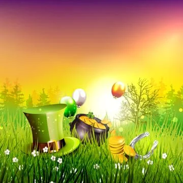 St. Patrick's Day background Stock Illustration