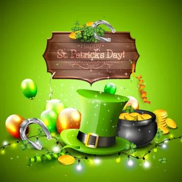 St. Patrick's Day background Stock Illustration