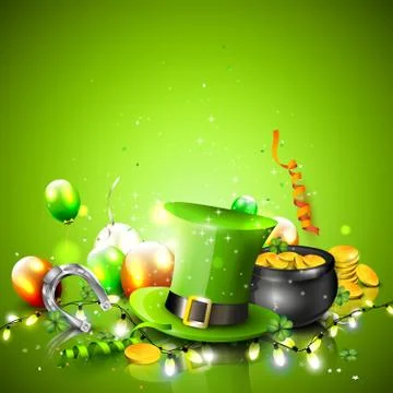 St. Patrick's Day background Illustrazione stock
