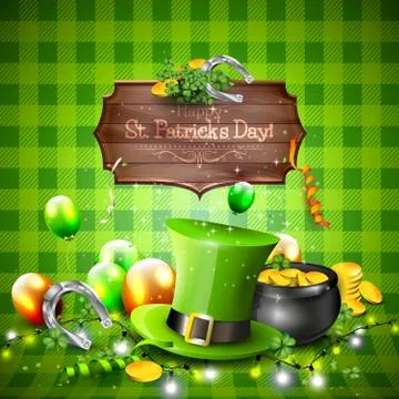 St. Patrick's Day background Stock Illustration