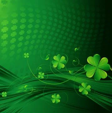 St Patricks day background Stock Illustration