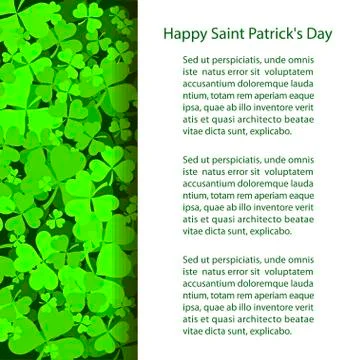 St Patrick's Day background Stock Illustration