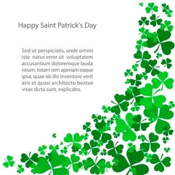 St Patrick's Day background Stock Illustration