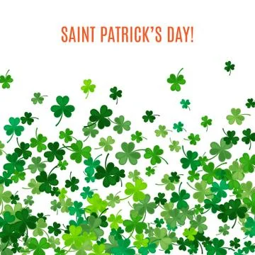 St Patricks Day background. illustration Stock Illustration