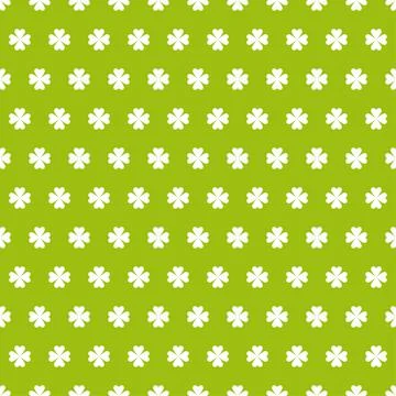 St Patrick's Day background. Seamless shamrock pattern. Ireland symbol pattern Stock Illustration