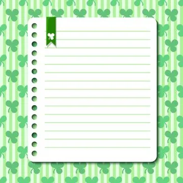 St. patrick's day background with space for text Stock Illustration