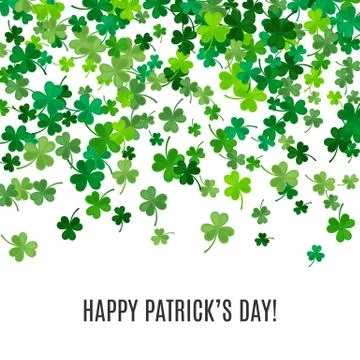 St Patrick's Day background. Vector illustration Stock Illustration