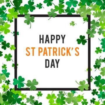 St Patrick's Day background. Vector illustration Stock Illustration