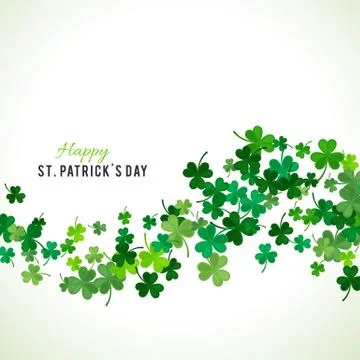 St Patrick's Day background. Vector illustration Stock Illustration