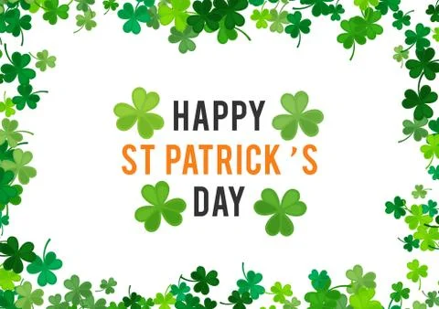 St Patrick's Day background. Vector illustration Stock Illustration