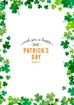 St Patrick's Day background. Vector illustration Stock Illustration