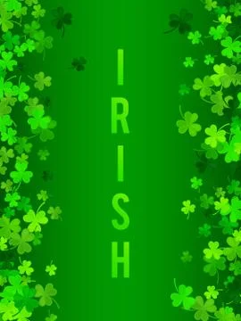 St Patrick's Day background. Vector illustration Stock Illustration