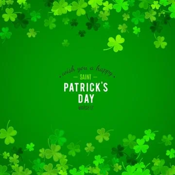 St Patricks Day background. Vector illustration Stock Illustration
