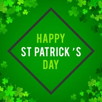 St Patricks Day background. Vector illustration Stock Illustration