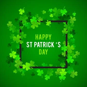 St Patricks Day background. Vector illustration Stock Illustration