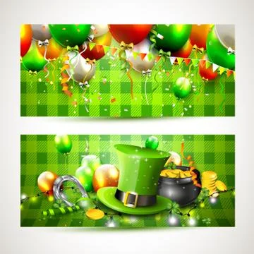 St. Patrick's Day banners Stock Illustration