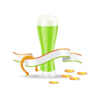 St patricks day beer Stock Illustration