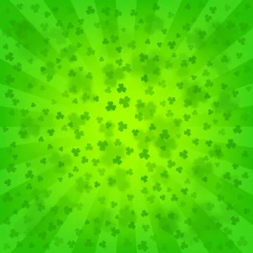 St. Patricks Day bright background Stock Illustration