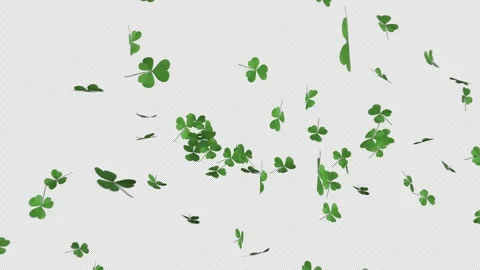 St. Patricks Day Burst on Alpha Stock Footage 263103566