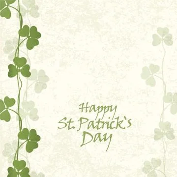 St. patricks day card Stock Illustration
