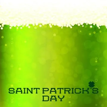 St patrick's day card Stock Illustration
